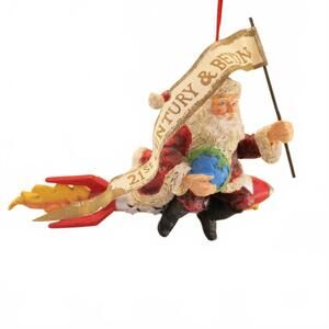 Vintage Possible Dreams Ornament Santa Riding Rocket 21St Century